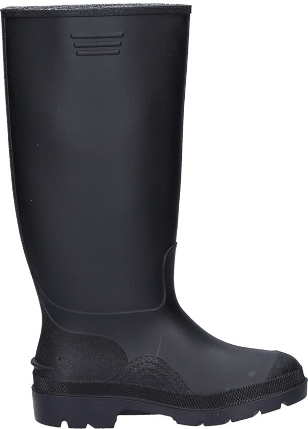 Black Dunlop Waterproof Welly Wellies Wellington Boots Size - Image 3