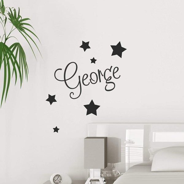 Personalised Wall Name with Stars - Custom Nursery Sticker - Image 7