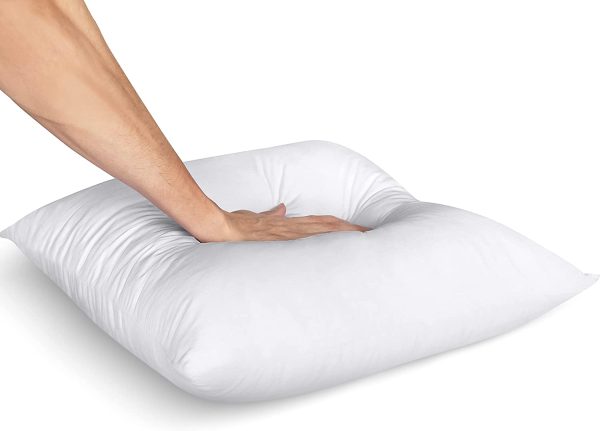 Cushion Inner Pads (Pack of 2), 30 x 30 cm (12" x 12") Cushion Stuffer Inserts, Cotton Blend Fabric, Hollowfibre Square Pillows (White) - Image 3