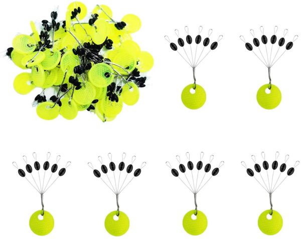 Drchoer 150/300/600Pcs Fishing Rubber Bobber Beads Stopper, 6 in 1 Float Sinker Stops, ,Size L,M,S Available - Image 3