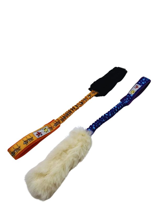 Paws Made? Bungee Sheep Skin Fur Dog Tug Toy great for motivation and reward based training - Image 5