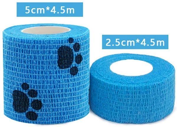 Wendergo 6 Rolls Self Adhering Bandage, Injury Wrap Tape for Cats, Pet Vet Wrap Bulk Stretch Tape for Wrist,Ankle Sprains & Swelling,Supports Muscles and Joints - Image 6