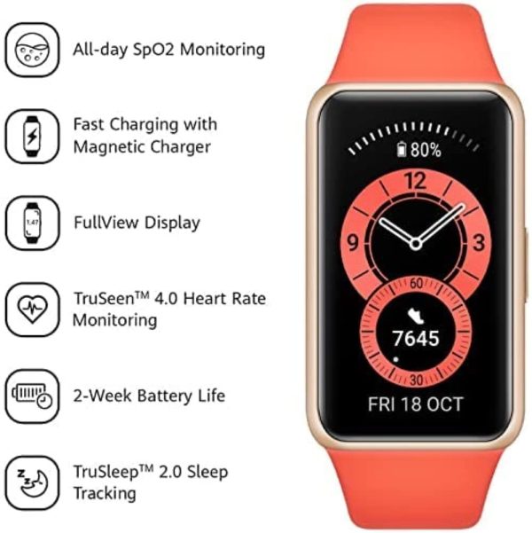 Huawei Band 6 - Fitness Tracker Amber Sunrise - Image 2