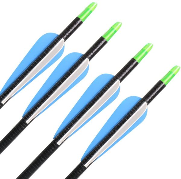 Huntingdoor 12Pcs 31" Fiberglass Targeting Arrows Archery Hunting Arrow with Replaceable Arrowhead for Recurve Bow Compound Bow Longbow - Image 3