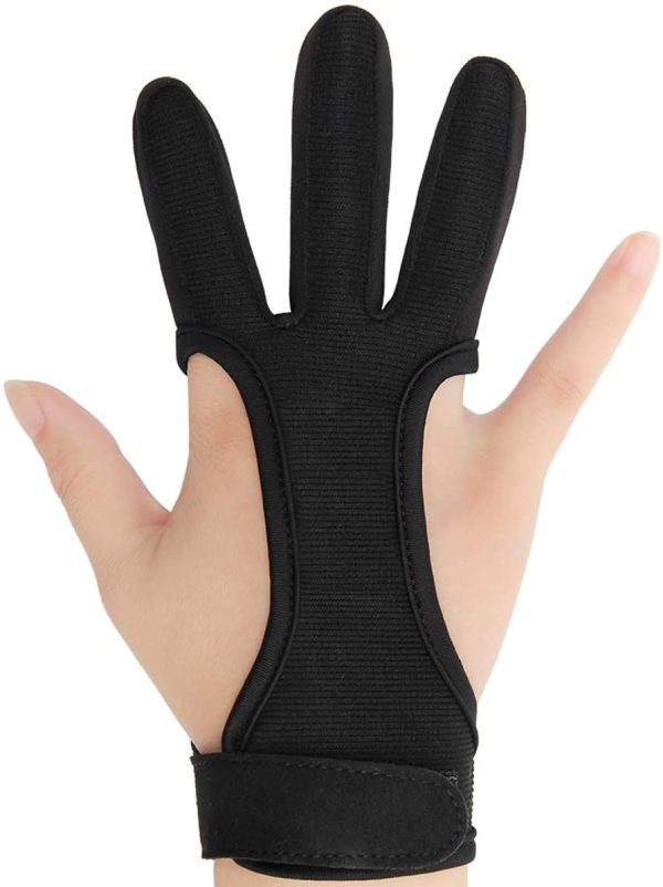 COITEK Archery Finger Glove S M L XL  Feather Bow Shooting Hunting Protect Gloves for Male Female Youth Adult - Image 2