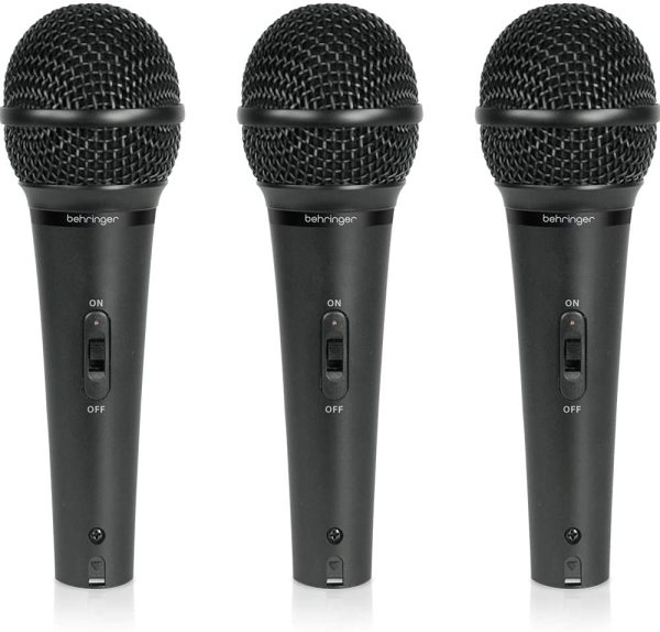 Behringer XM1800S Ultravoice Dynamic Microphone (Pack of 3)(color may slightly vary from Black to Dark Grey) - Image 4