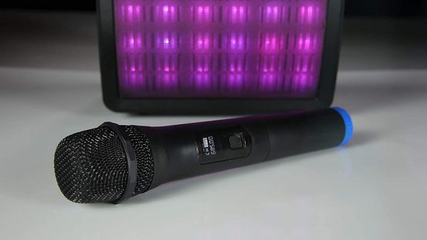 Portable Karaoke Machine & Speaker with Wireless Microphone & Disco Party Light. Mr Entertainer MoonboX (1 x Wireless Microphone) - Image 2