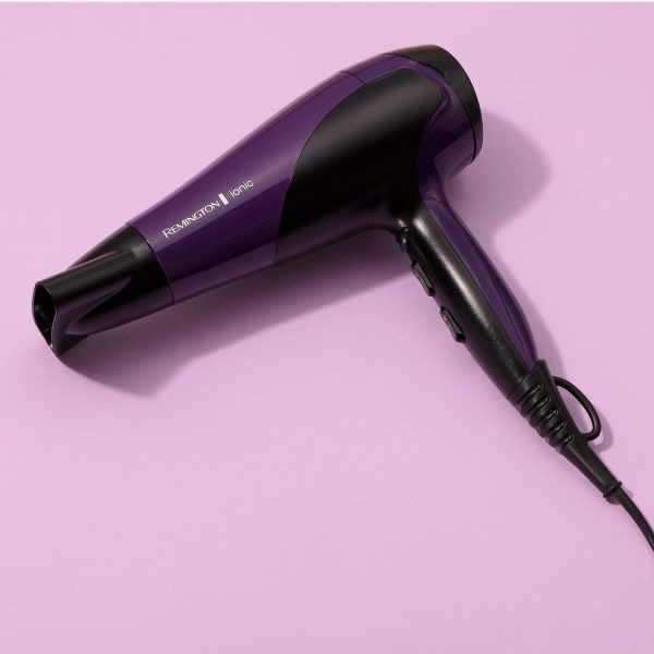 Remington D3190 Ionic Conditioning Hair Dryer for Frizz Free Styling with Diffuser and Concentrator Attachments, 2200 W - Image 8