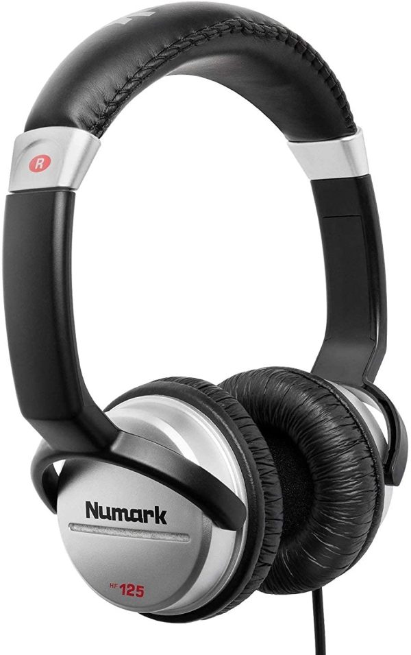 Numark HF125 - Ultra-Portable Professional DJ Headphones with 6 ft Cable, 40 mm Drivers for Extended Response & Closed Back Design for Superior Isolation - Image 2