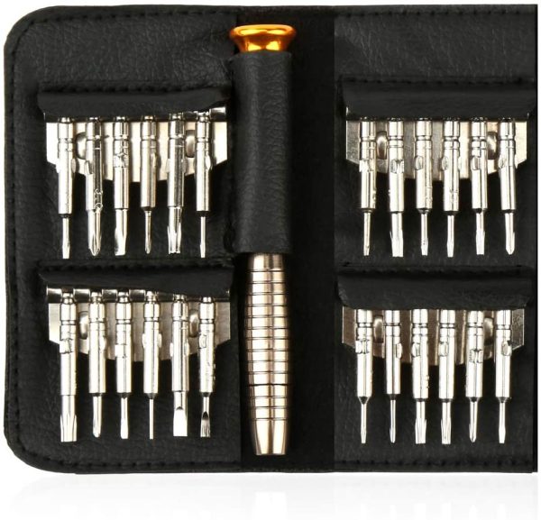 H&S Precision Screwdriver Set Mini Glasses Screwdriver Tool Kit Eyeglass Sunglass Repair Interchangeable Torx Screwdrivers for Watch with Case - Image 4