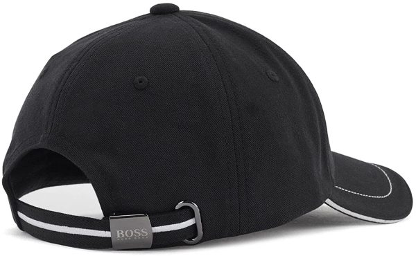 BOSS Mens Cap 1 Baseball Cap in Cotton Twill with Embroidered Logo - Image 4