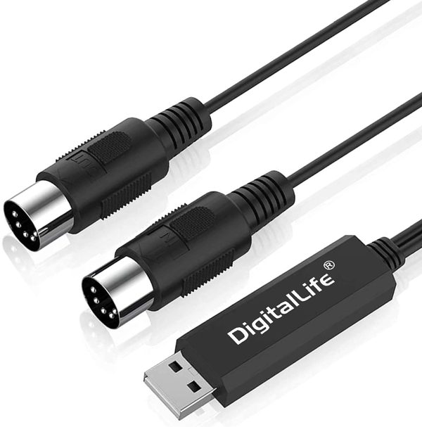 DigitalLife MIDI Interface 5-Pin DIN to USB Cable for MIDI Music Keyboard Synthesizer - Win & Mac - Image 6