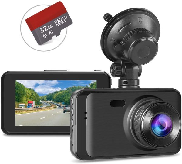 Dash Cam with SD Card Included FHD 1080P Dash Cams for Cars Dash Cameras Record Dash Cam with Night Vision, 170??Wide Angle 3??IPS Screen Dashcam Loop Recording G-sensor Motion Detection Parking Monitor - Image 6