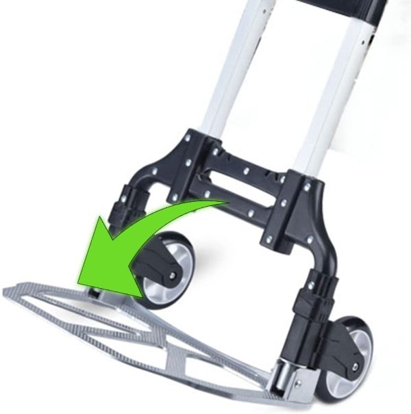 Heavy Duty Folding Hand Truck Aluminium Trolley Multi Purpose Barrow Sack Hand Truck 80KG / 176LB Load Capacity - Image 6