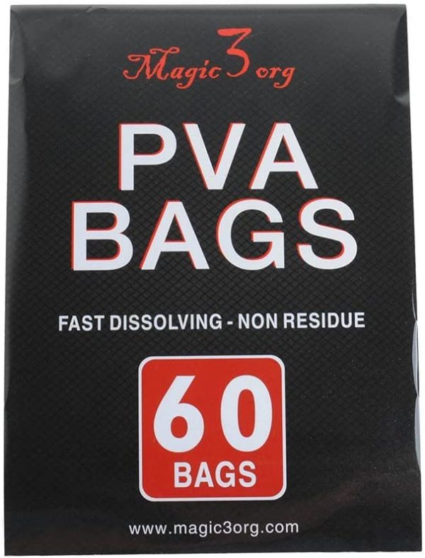 Dr.Fish Pack of 60 Carp Fishing PVA Bag Fast Dissolve Enviromental Friendly 70X100,100X130,70X200,50X100mm Optional Size - Image 2