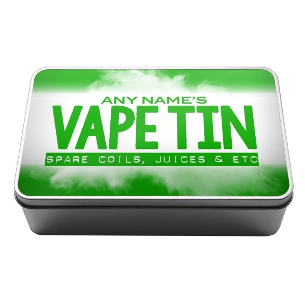 Personalised Vaping Storage Tin vape storage e juice coils rings supplies gift idea for vapers - Image 3