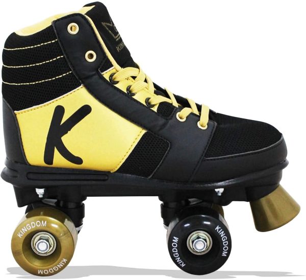 Kingdom GB Candy Quad Wheels Roller Skates For Kids Girls Womens Adults Rollerboots Lightweight Indoor Outdoor