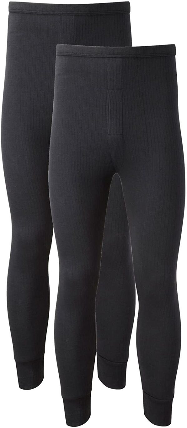 Heatwave? Pack of 2 Men's Thermal Trousers Long Johns Warm Underwear Baselayer, S M L XL XXL Thermals