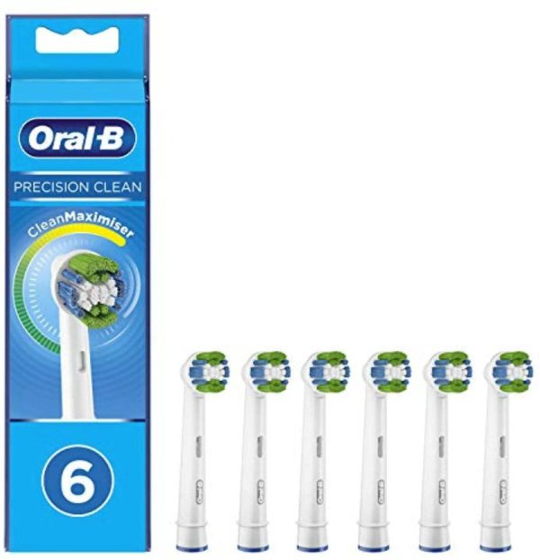 Oral-B Precision Clean Electric Toothbrush Head with CleanMaximiser Technology, Excess Plaque Remover, Pack of 6, White - Image 5