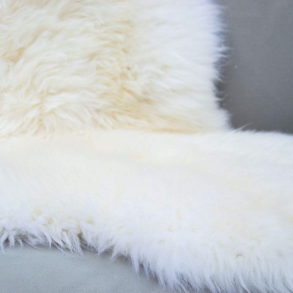 Large Top Quality British White Sheepskin Rug 100% Natural Free-range UK - Image 6