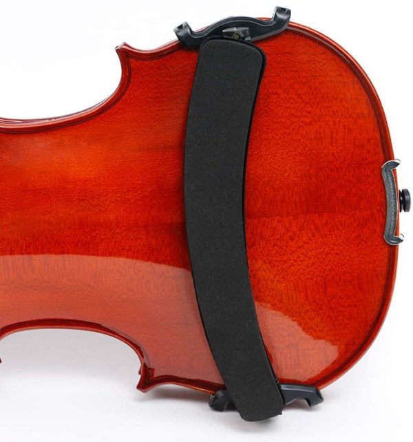 Branger Violin Shoulder Rest for 1/2 and 1/4 Size, with Collapsible and Height Adjustable Feet, Including a Violin Practice Mute - Image 7