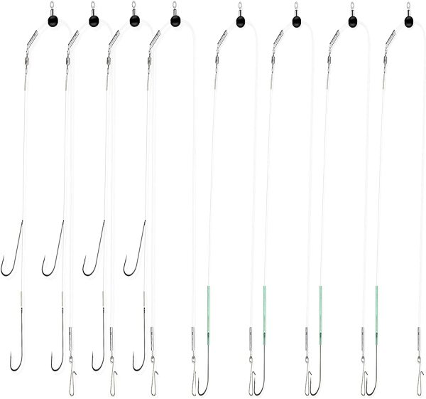 Rodeel 8PCS / 6PCS / 4PCS Sea Fishing Rigs Pulley Rigs,Single Hook & Double Hook Multi Sizes - Image 2