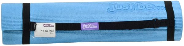 just be?? 10mm Thick 2-Tone Non Slip Exercise Yoga Pilates Mat ?C 180cm - 10mm Foam with Colour Coded Carry Strap