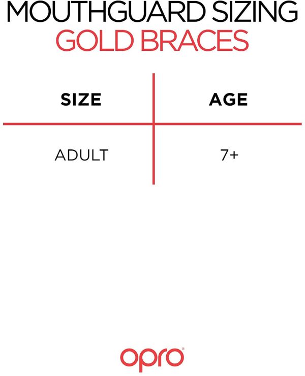 Opro Gold Level Mouthguard for Braces | Gum Shield for Rugby, Hockey and other Contact Sports - Image 4