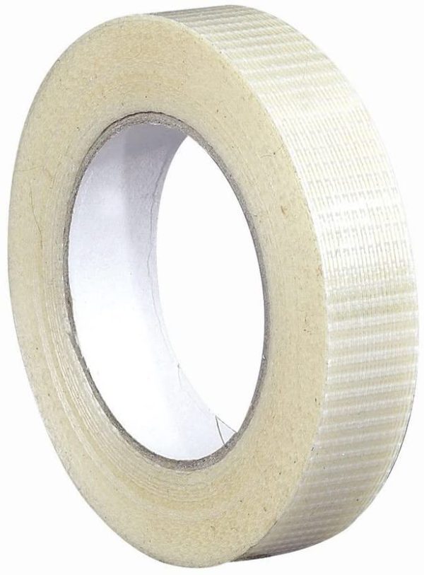 Extra Strong Crossweave Fibreglass Reinforced Filament Tape Heavy Duty Tear Resistant Packaging Parcel Box Sealing Packing Tape (1, 25mm x 50M) - Image 2