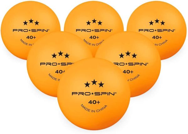 PRO-SPIN Ping Pong Balls - Orange 3-Star 40+ Table Tennis Balls (Packs of 12, 24) | High-Performance ABS Training Balls | Ultimate Durability for Indoor & Outdoor Table Tennis - Image 3