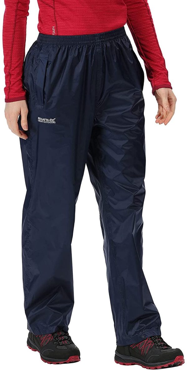 Regatta Womens Pack It Waterproof Over Trousers - Midnight