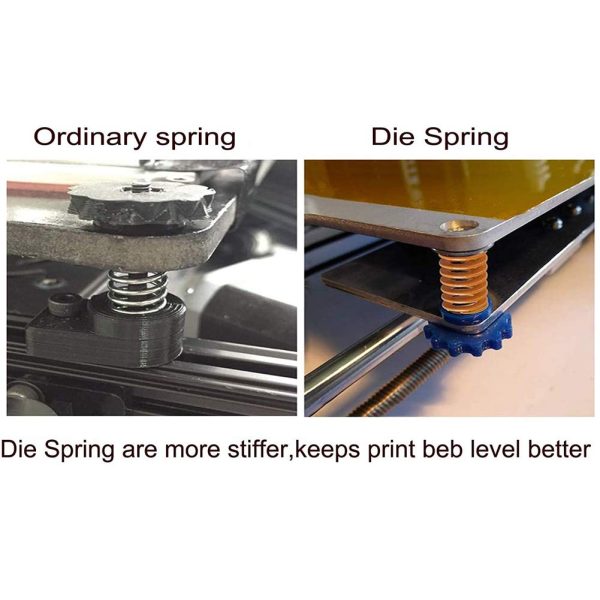 EUYuan 20P Long Light Load Compression Mould Die Spring Yellow for Ender 3 Series 3D Printer - Image 5