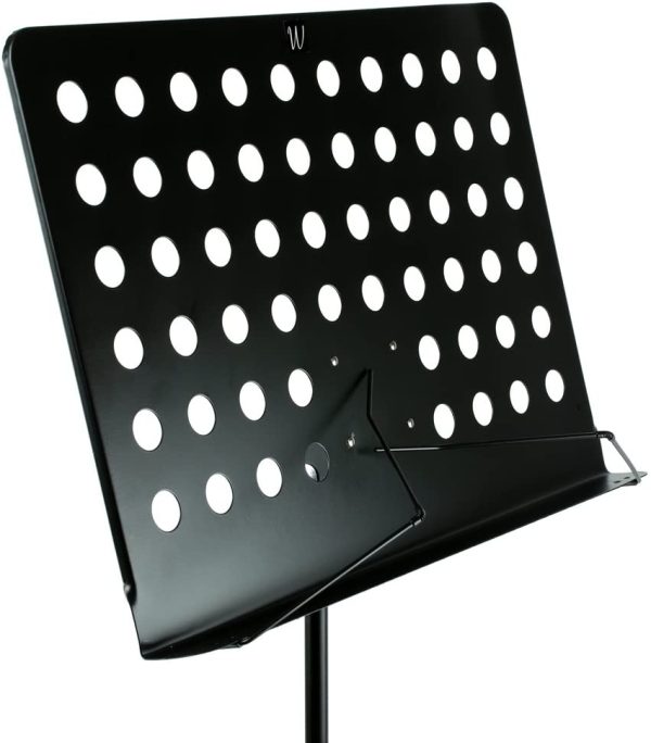 RockJam G905 Height & Angle Adjustable Orchestral Conductor Sheet Music Stand, Matt Black - Image 6