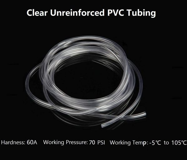 Clear Flexible PVC Tubing Food Grade 8mm ID x 11mm OD Water Air Pipe Hose 5 Metres with 2 Hose Clamps - Image 5