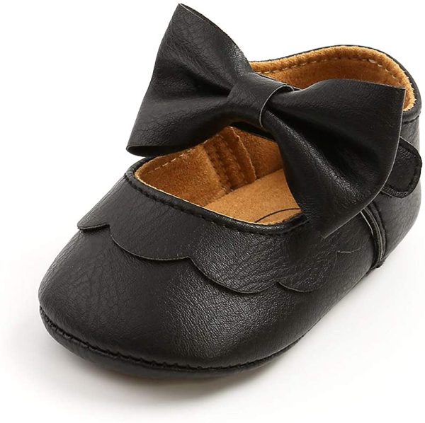 MASOCIO Baby Girls Mary Jane Shoes Infant Princess Bowknot Anti Slip Soft Sole Prewalker Shoes - Image 7