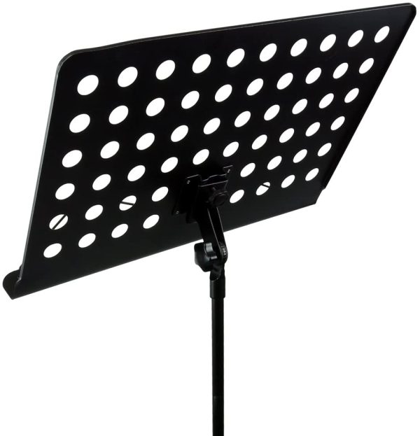 RockJam G905 Height & Angle Adjustable Orchestral Conductor Sheet Music Stand, Matt Black