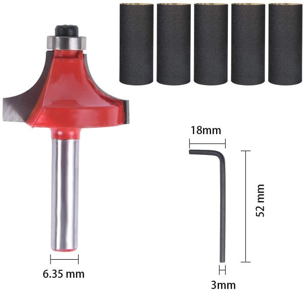 flintronic Router Bit Set, 15PCS 6.35mm 1/4 Inch Shank Tungsten Carbide Tipped Router Bit Set | Wood Milling Saw Cutter | Woodworking Tools Kit with Plastic Case for Home & DIY - Image 5