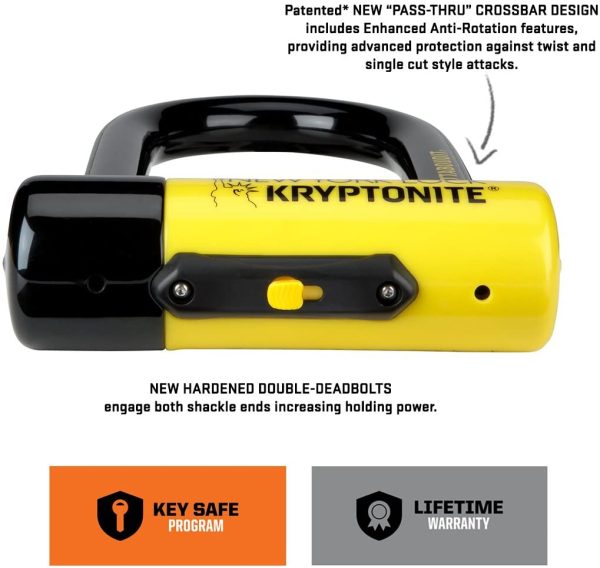 Kryptonite New York FAHGETTABOUDIT Lock - Yellow, Mini - Image 4