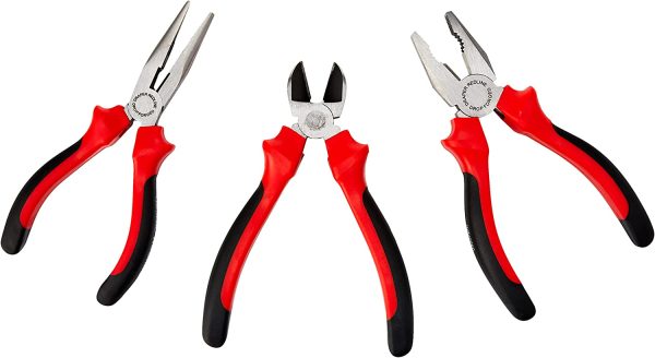 Draper Redline 68001 160 mm Heavy Duty Pliers Set with Soft Grip Handles (3-Piece) - Image 4