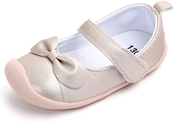 LACOFIA Baby Girls Mary Jane Flats Infant Anti-Slip First Walking Shoes - Image 4