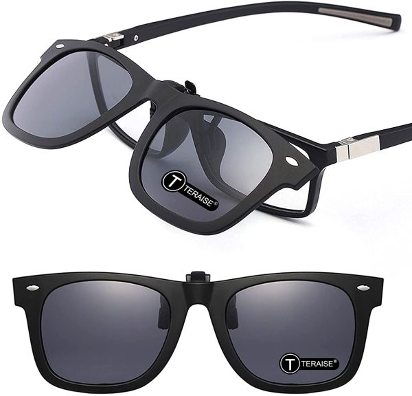 Polarized Clip-On Driving Sunglasses with Flip Up Function-Suitable for Driving Fishing Outdoor Sport - Image 4