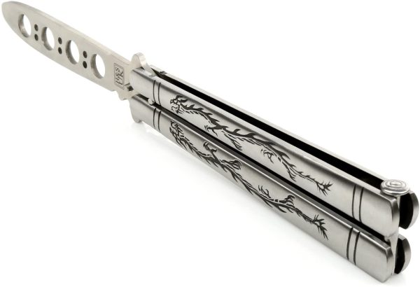 Dragon Blunt Dull Balisong Butterfly Trainer Knife Pocket Practice Training Knifes Blade Tool - NOT REAL - NO SHARP - Image 2