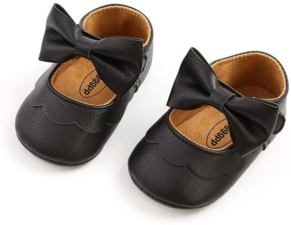 MASOCIO Baby Girls Mary Jane Shoes Infant Princess Bowknot Anti Slip Soft Sole Prewalker Shoes - Image 6