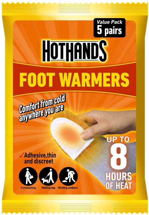 HotHands Foot Warmers - 5 Pairs - 8 hours of heat - Air activated - Ready to use, assorted, one size, 372-3988 - Image 4