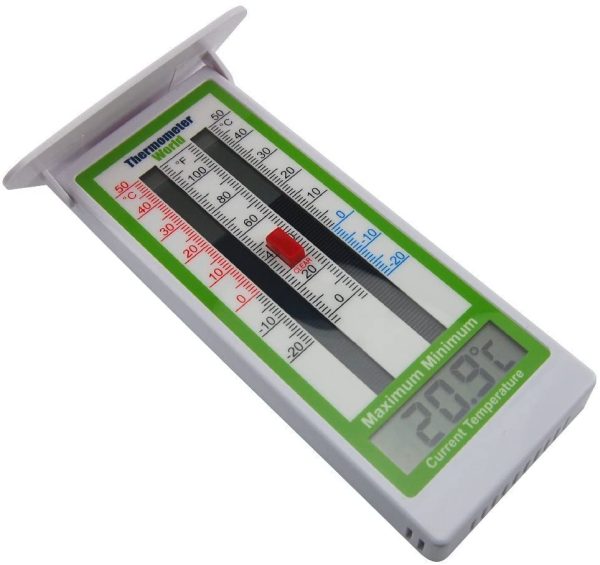 Digital Max Min Greenhouse Thermometer Room Temperature - Classic Max Min Thermometer to Measure Maximum and Minimum Temperatures - Easy Wall Mounted Greenhouse Accessories Indoor or Outdoor - Image 3