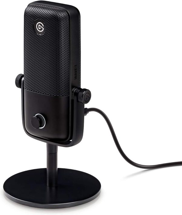 Wave:1 - Premium USB Condenser Microphone for Streaming, Podcasting, Recording, Gaming, Home Office and Video Conferencing, Plug 'n Play with Digital Mixing Software for Mac, PC