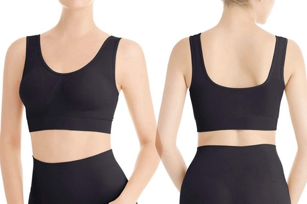 Lemef 3-Pack Seamless Sports Bra Wirefree Yoga Bra with Removable Pads for Women - Image 2