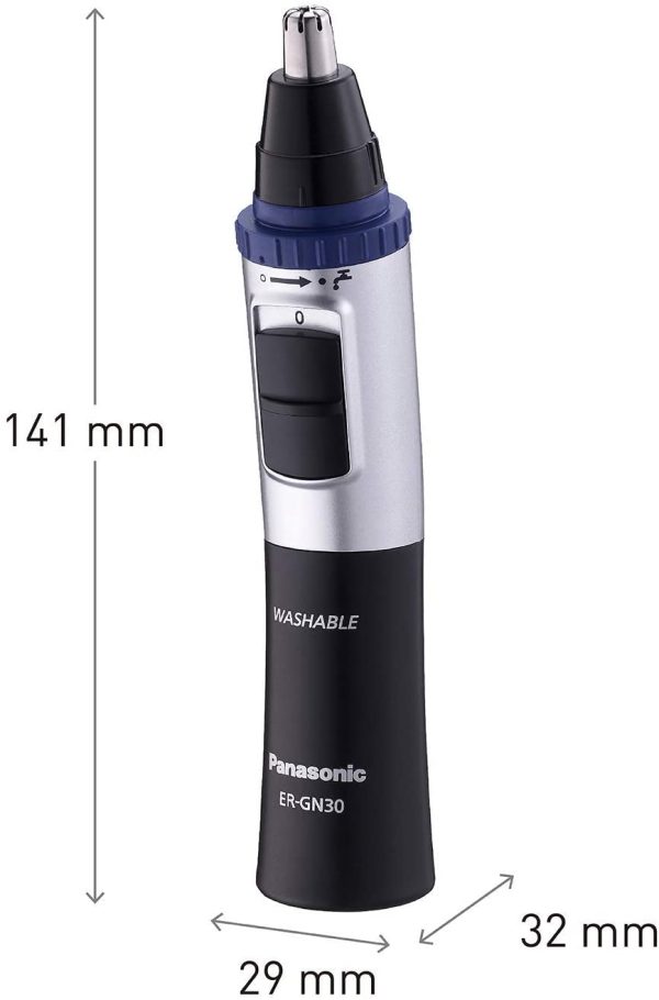 Panasonic ER-GN30 Wet and Dry Electric Nose, Ear and Facial Hair Trimmer for Men - Image 8