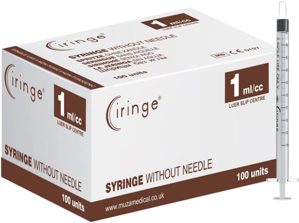 Ciringe 1 ml Syringe - Pack of 100