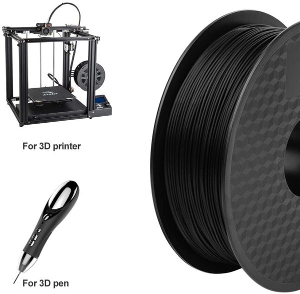 Ender PLA Filament 1.75mm 3D Printer Filament PLA for 3D Printer 1kg Spool (2.2lbs), Dimensional Accuracy of +/- 0.02mm PLA Black - Image 4